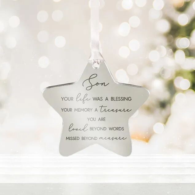Christmas Tree Star Bauble Decoration