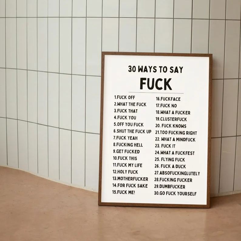 ✨Know Your Sh*t Print - Funny & Stylish Wall Art✨