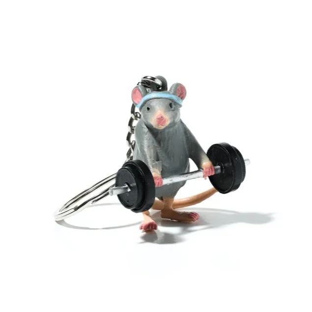 Gym Rat Keychain