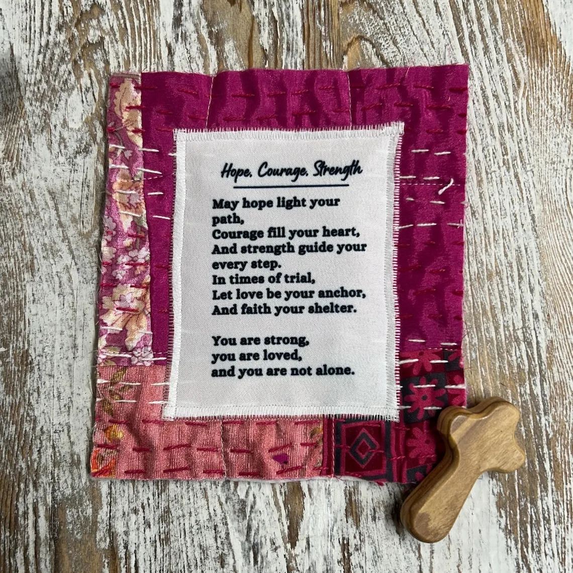 Spiritual Prayer Quilt - Hope, Courage and Strength
