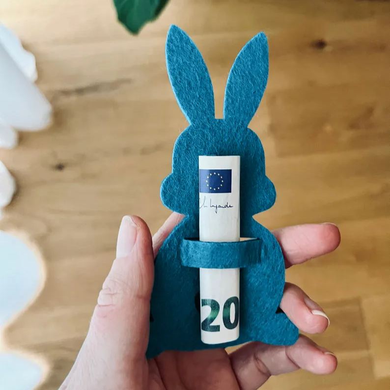 Easter Bunny Money Holder Gift