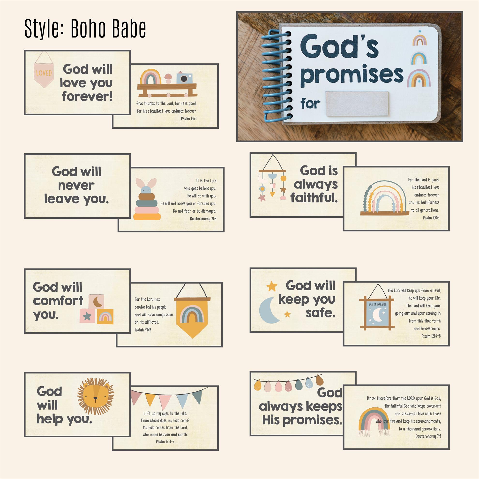 ✝Gods Promises Book for Toddlers - 🎁Christian Baptism Gift
