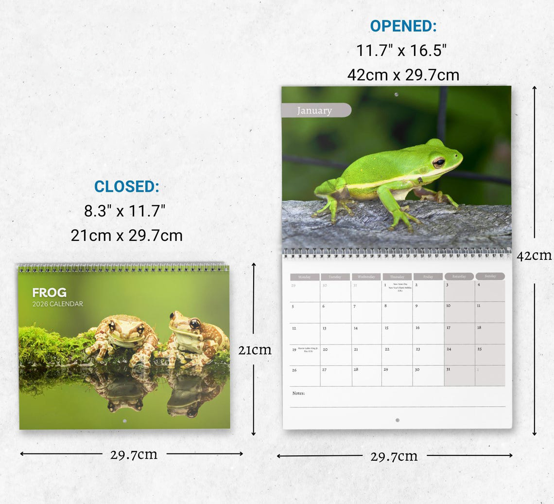 2026 Frog Calendar 