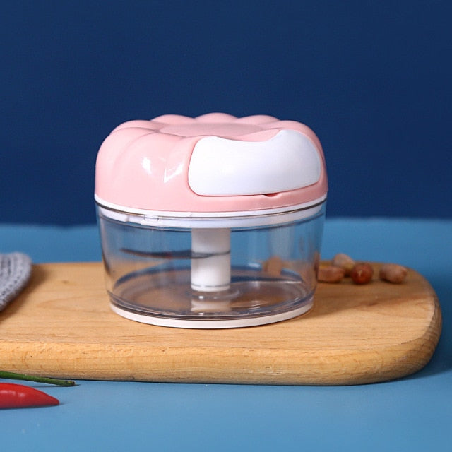 Manual Garlic Press Multi-function Garlic Grinding Chopper Meat Cutter-Grand Kitchen
