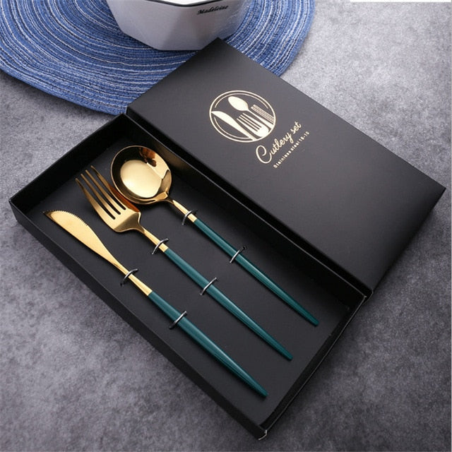 3pcs Silverware Dinnerware Set-Grand Kitchen