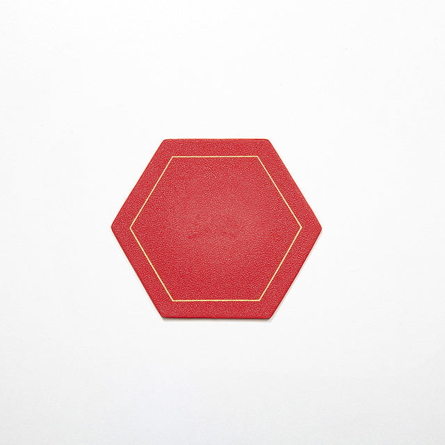 Leather Coaster Waterproof Heat Resistant Octagon Cup Coaster Cup Mat-Grand Kitchen