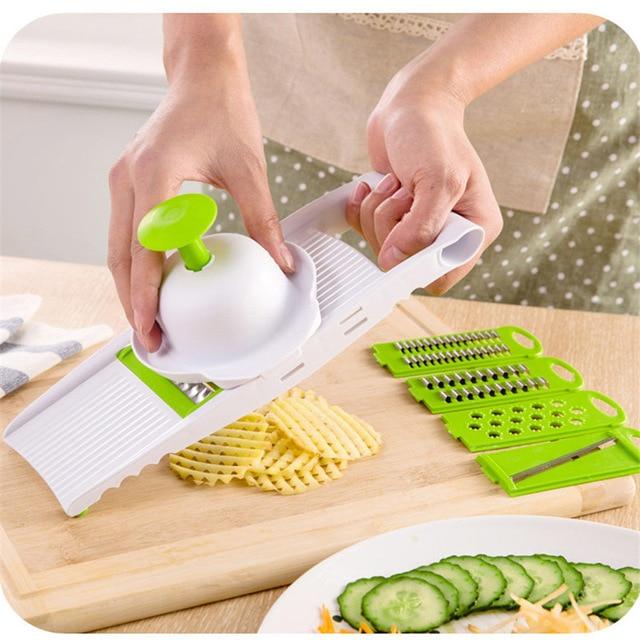 Mandoline Vegetable Slicer With Stainless Steel Blades-Grand Kitchen
