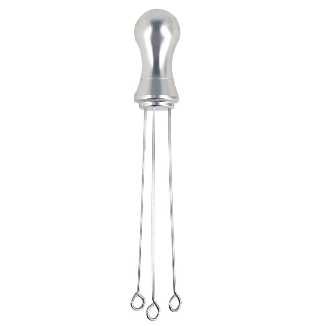 Wood Handle Stainless Steel Espresso Coffee Tamper Stirring Needle-Grand Kitchen