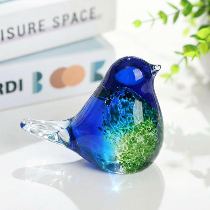 🌸 Mother's Day 60% Off Limited Time!– 🔥Hand Blown Glass Bluebird of Happiness Suncatcher