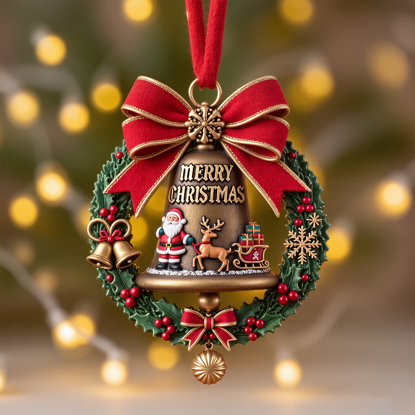  Christmas Bow Ornament