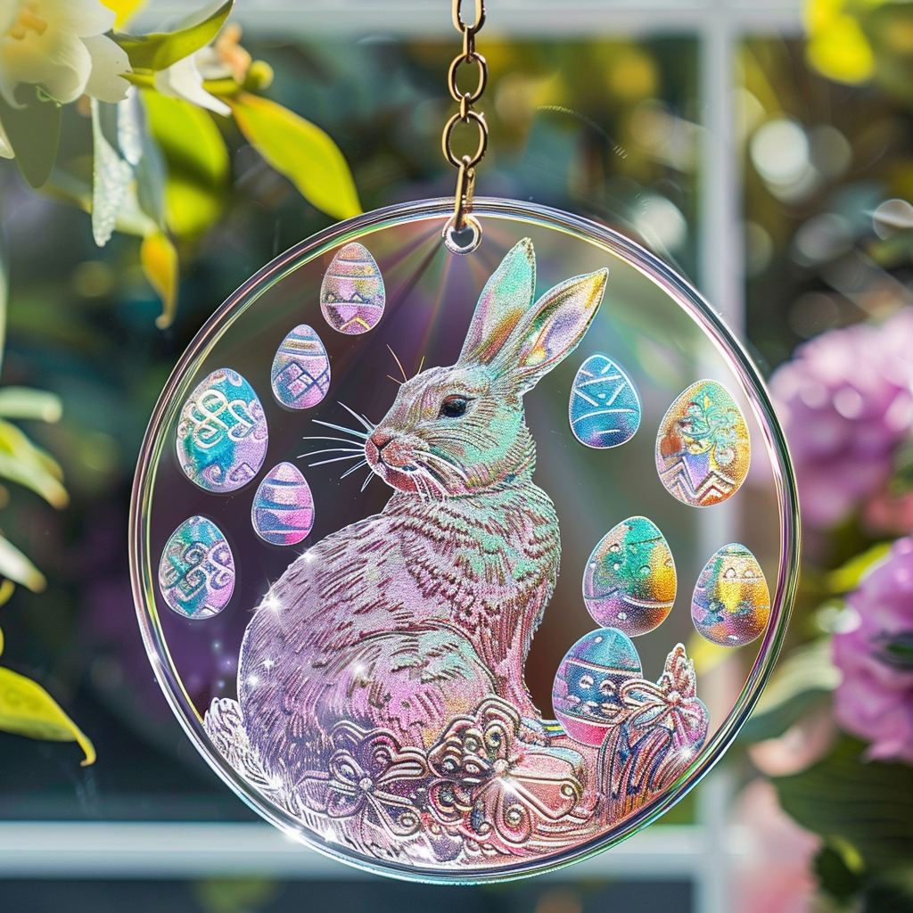 Easter Stained Glass Suncatcher