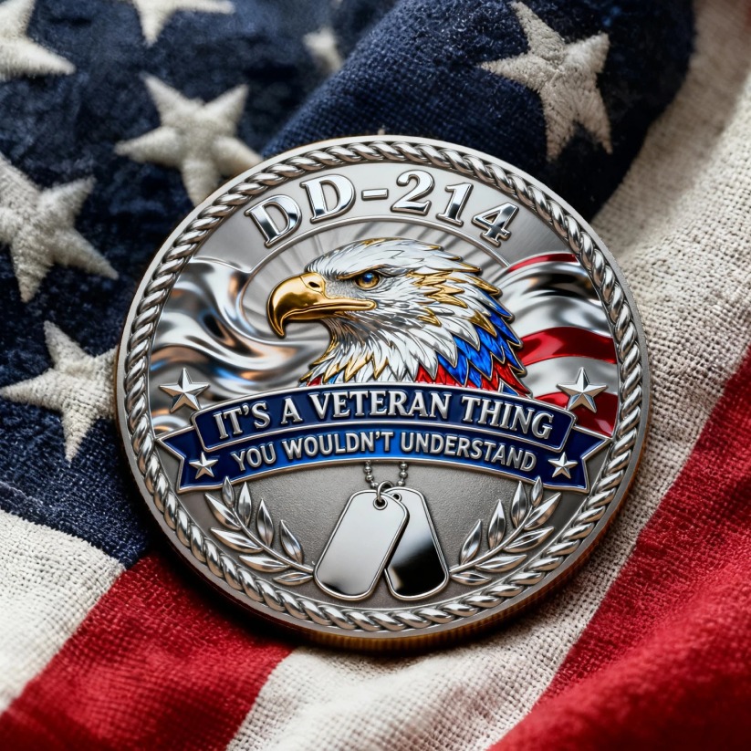 DD-214 Veteran Edition Commemorative Coin