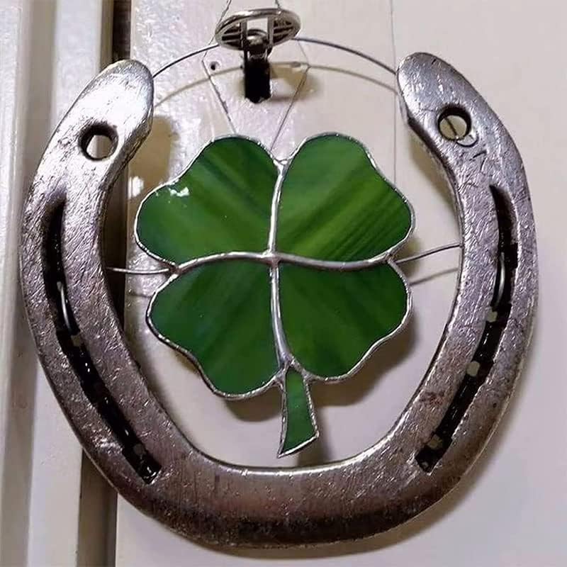Four Leaf Clover Lucky Horseshoe