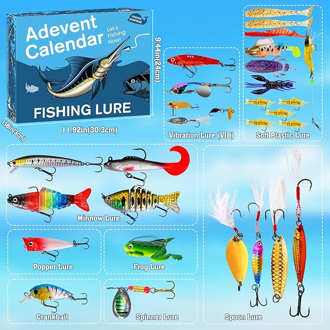 Fishing Lure Advent Calendar 