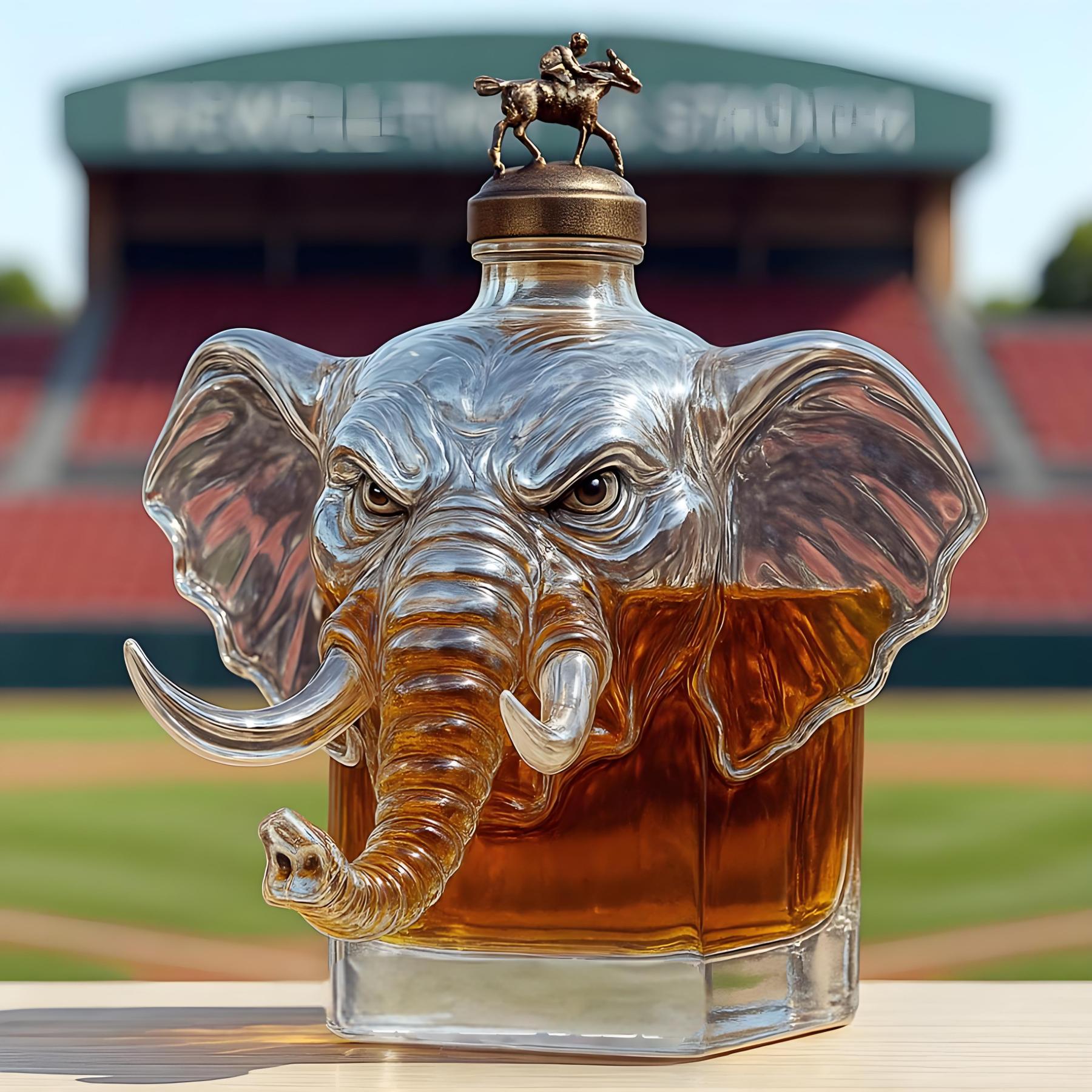 University of Alabama Crown Royal Whiskey Bottle