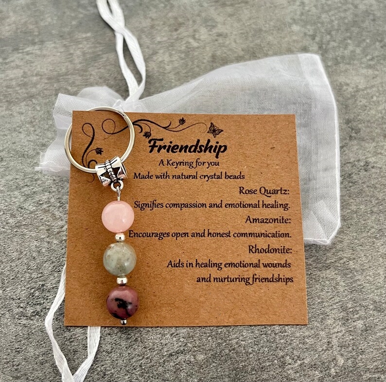 🌟Natural crystal keychain