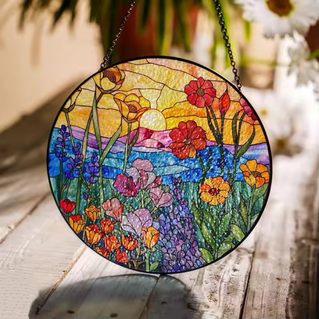 🔥LAST DAY BIG SALE--Acrylic Beach Sunset Suncatcher Ornament