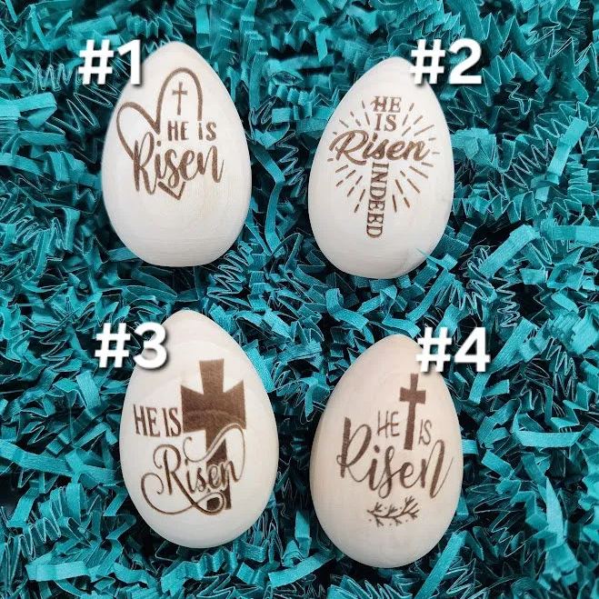 🐰🎁Wooden Easter Eggs