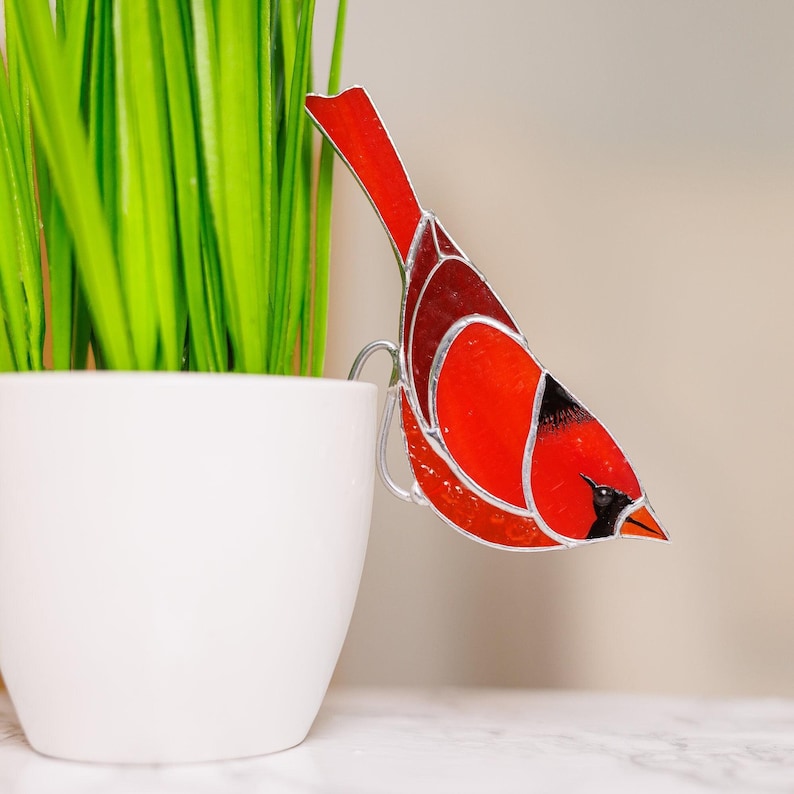 Stained Glass Bird Suncatcher 