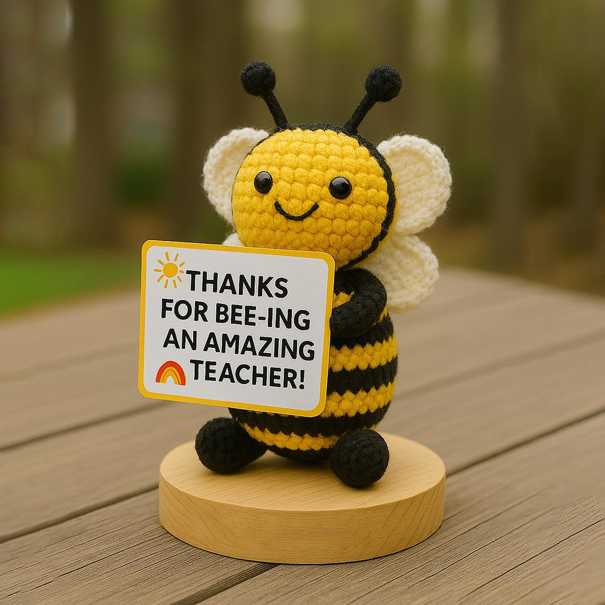 💖Teacher Appreciation Gift Crochet Bee