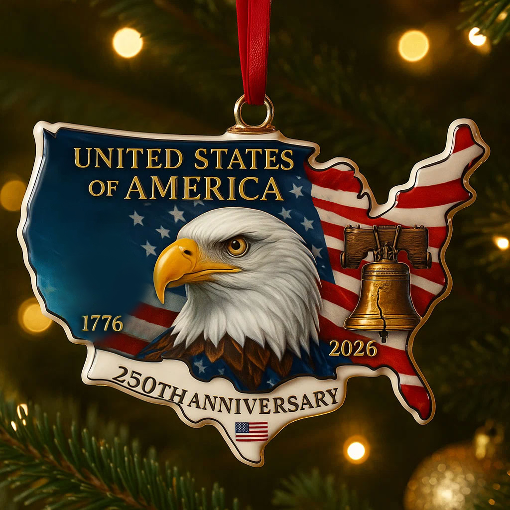 ​​UNITED STATES OF AMERICA 250th Anniversary Commemorative Ornament​