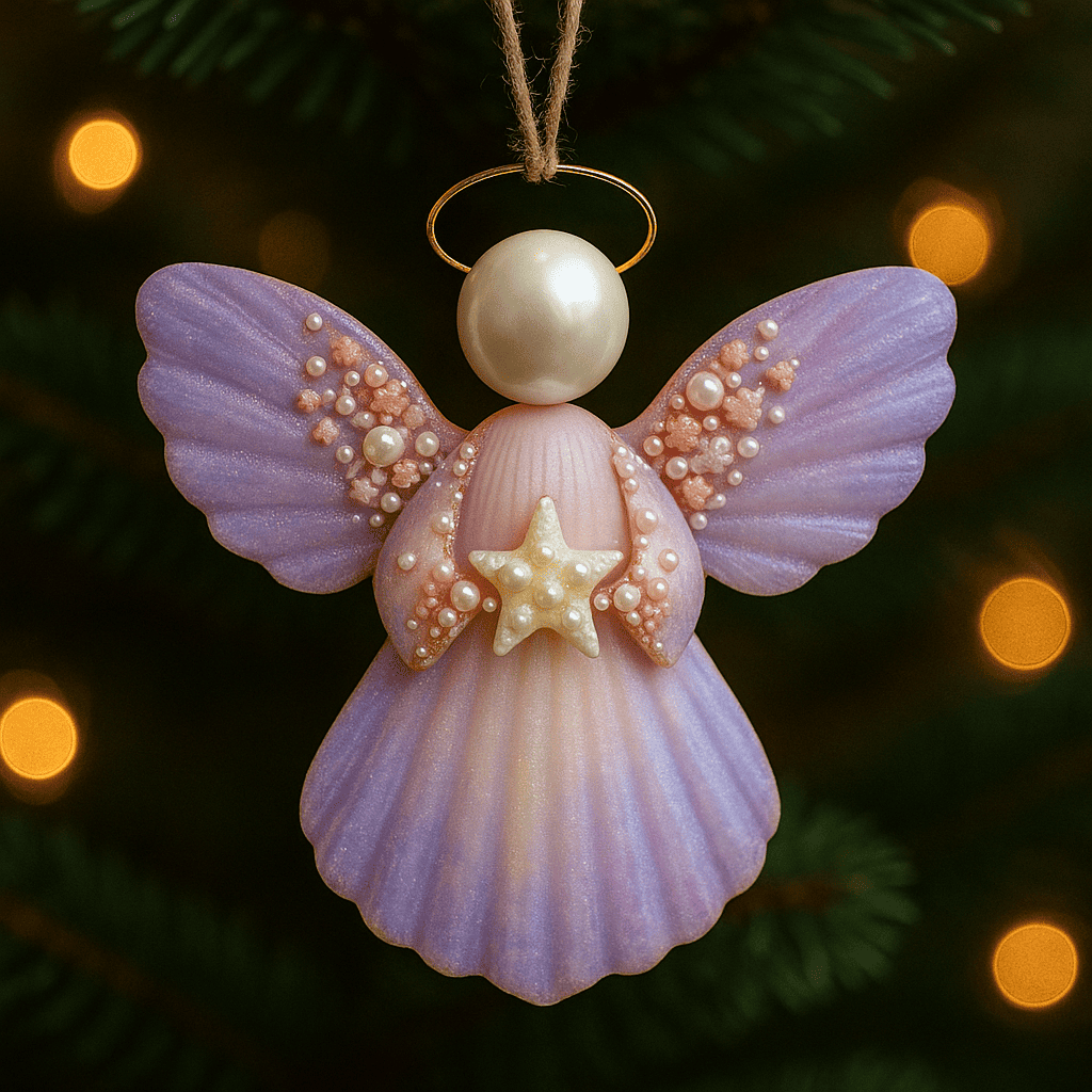 🌊👼Angel Shell Ornament 