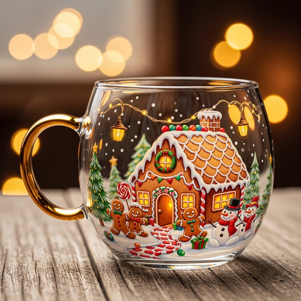 🎅☕Christmas Painted Mug