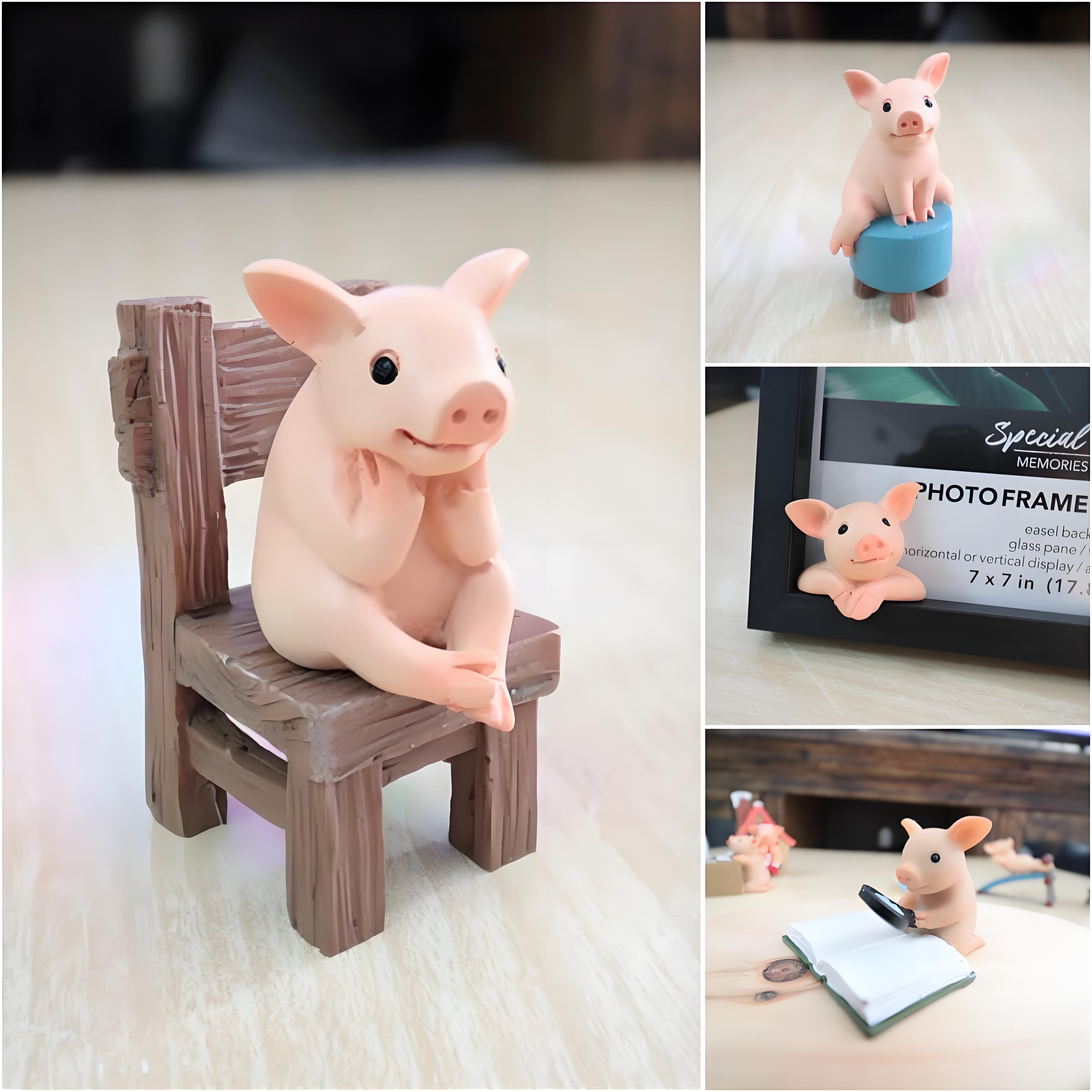 Adorable Pig Figurines