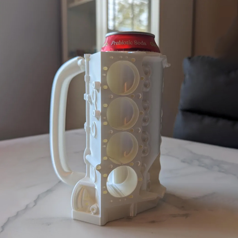 Engine Block Can Mug