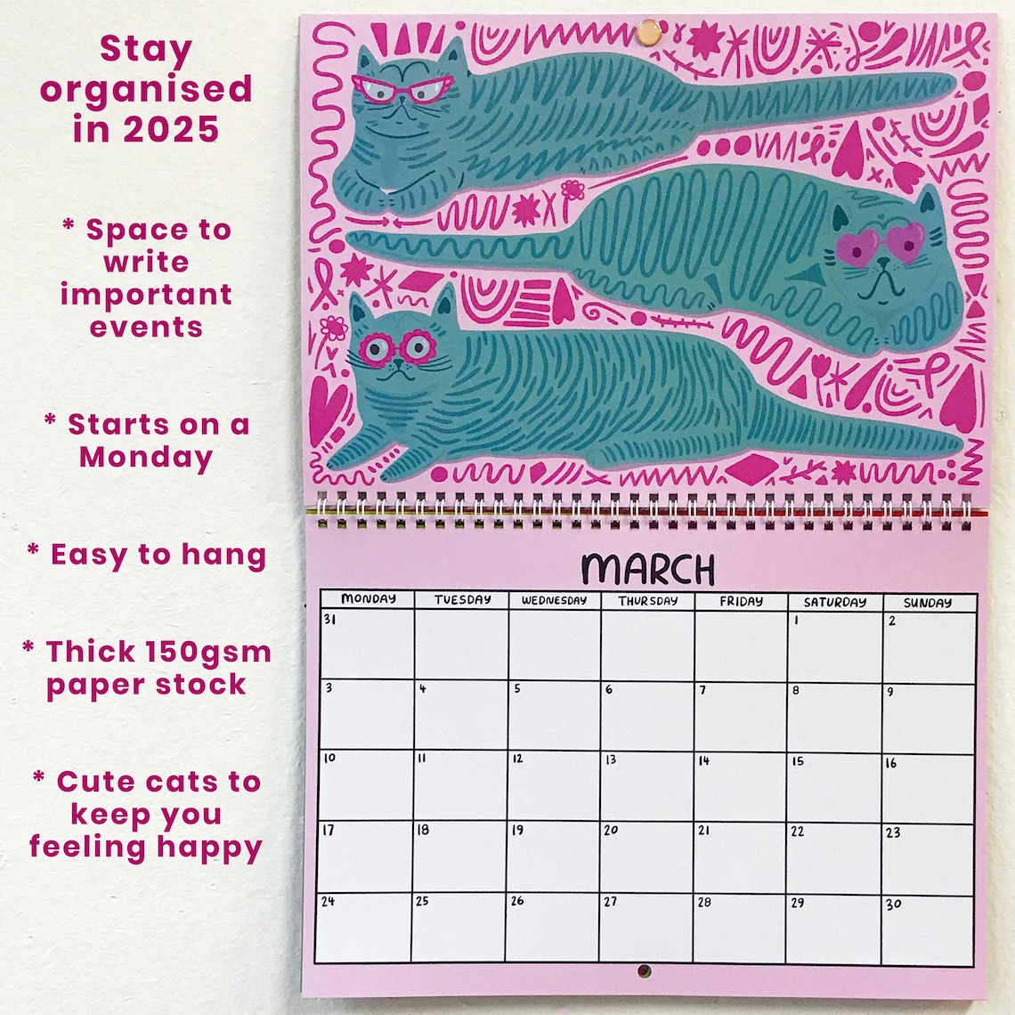 🐱2025 Kitty Calendar