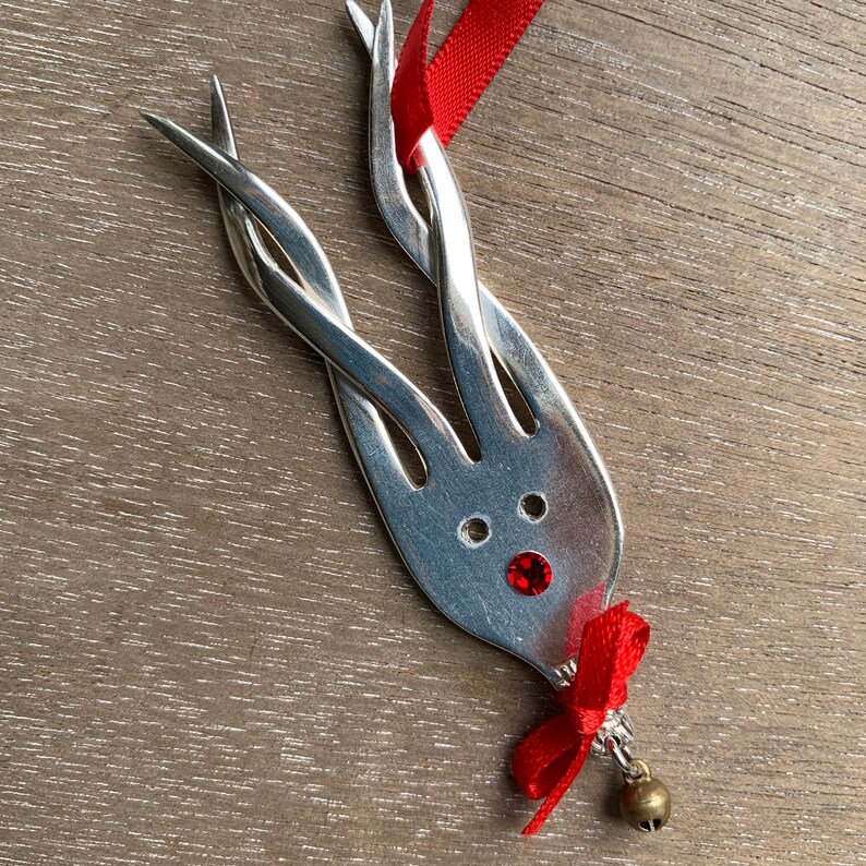 Fork Reindeer Ornaments