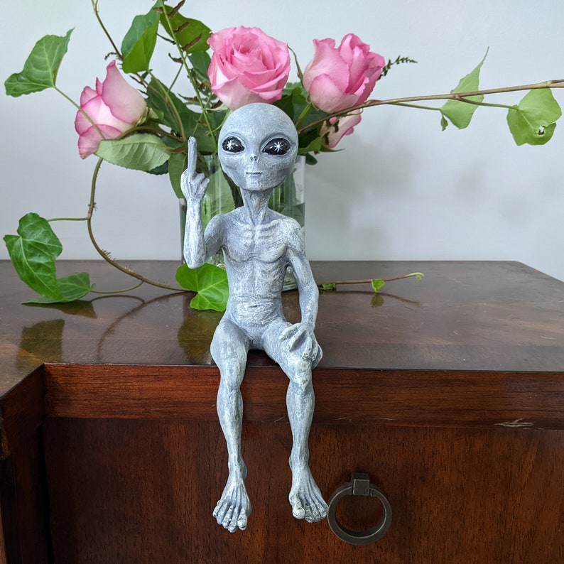 Rude Alien Statue