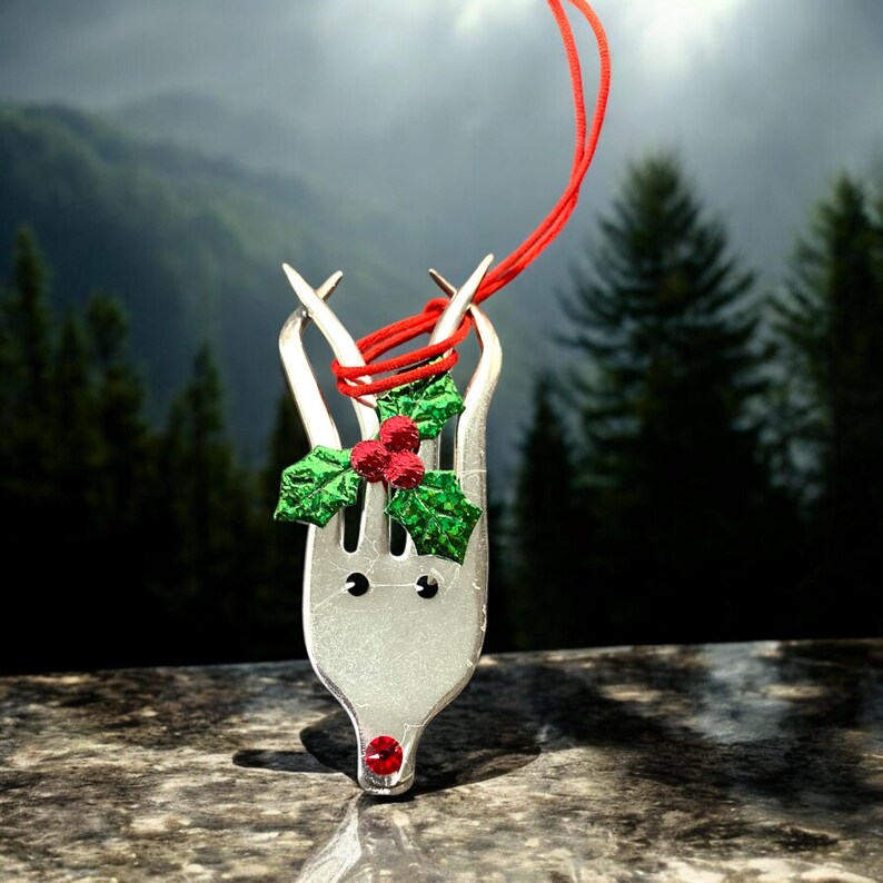 Fork Reindeer Ornaments