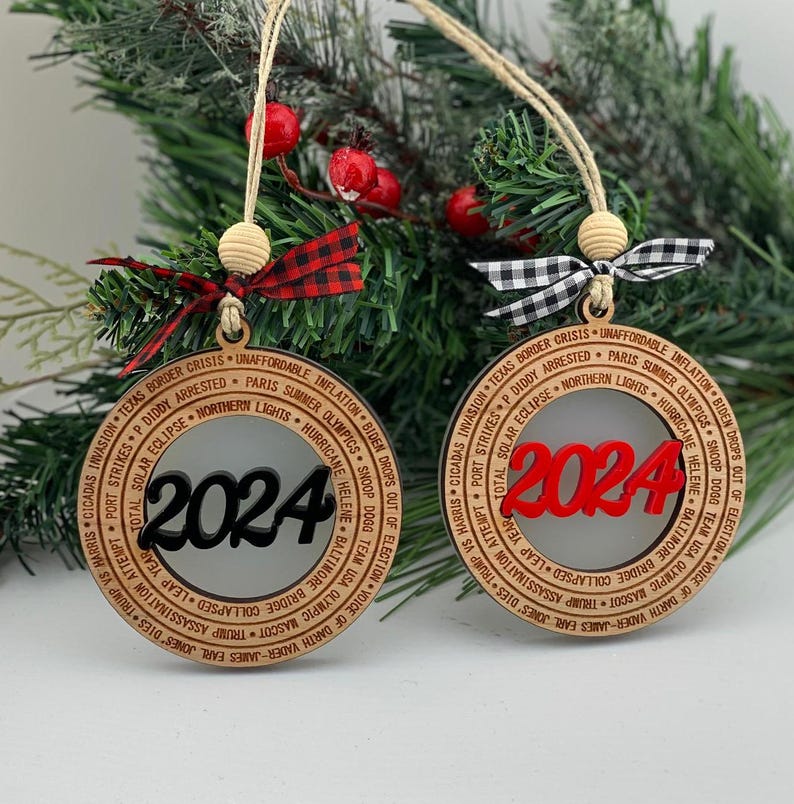 2024 Year In Review Christmas Ornament