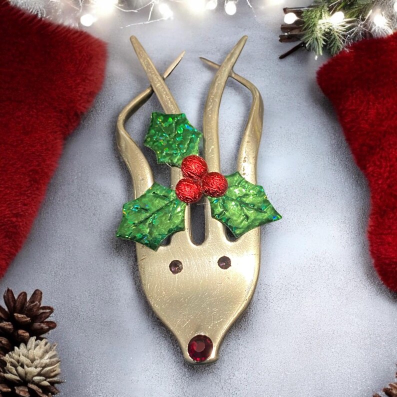 Fork Reindeer Ornaments