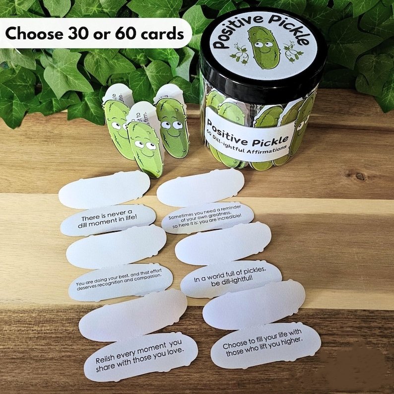 Positive Pickle Affirmation Cards