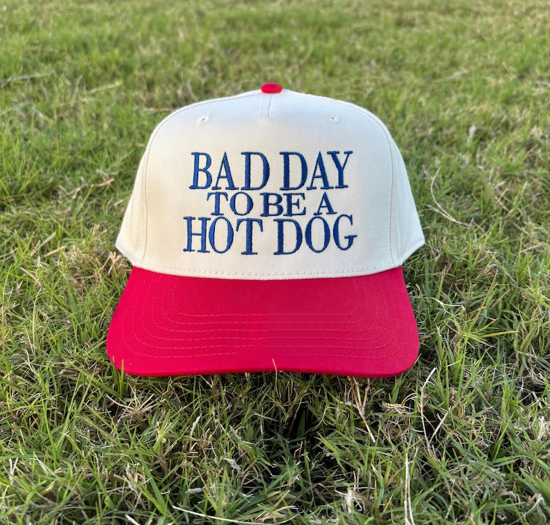 Bad Day To Be a Hot Dog Embroidered Trucker Hat