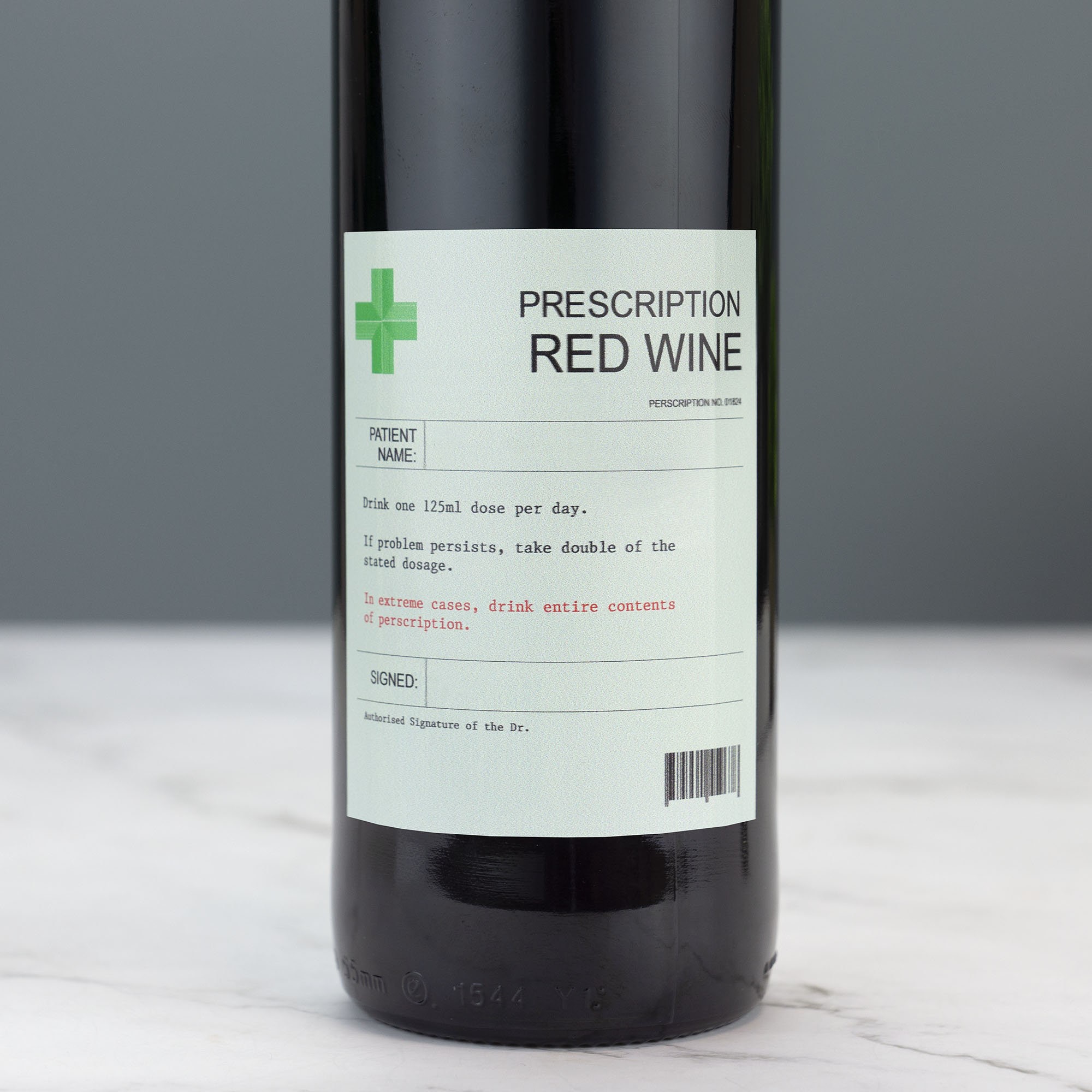Funny Prescription Wine Label（Set of 3）