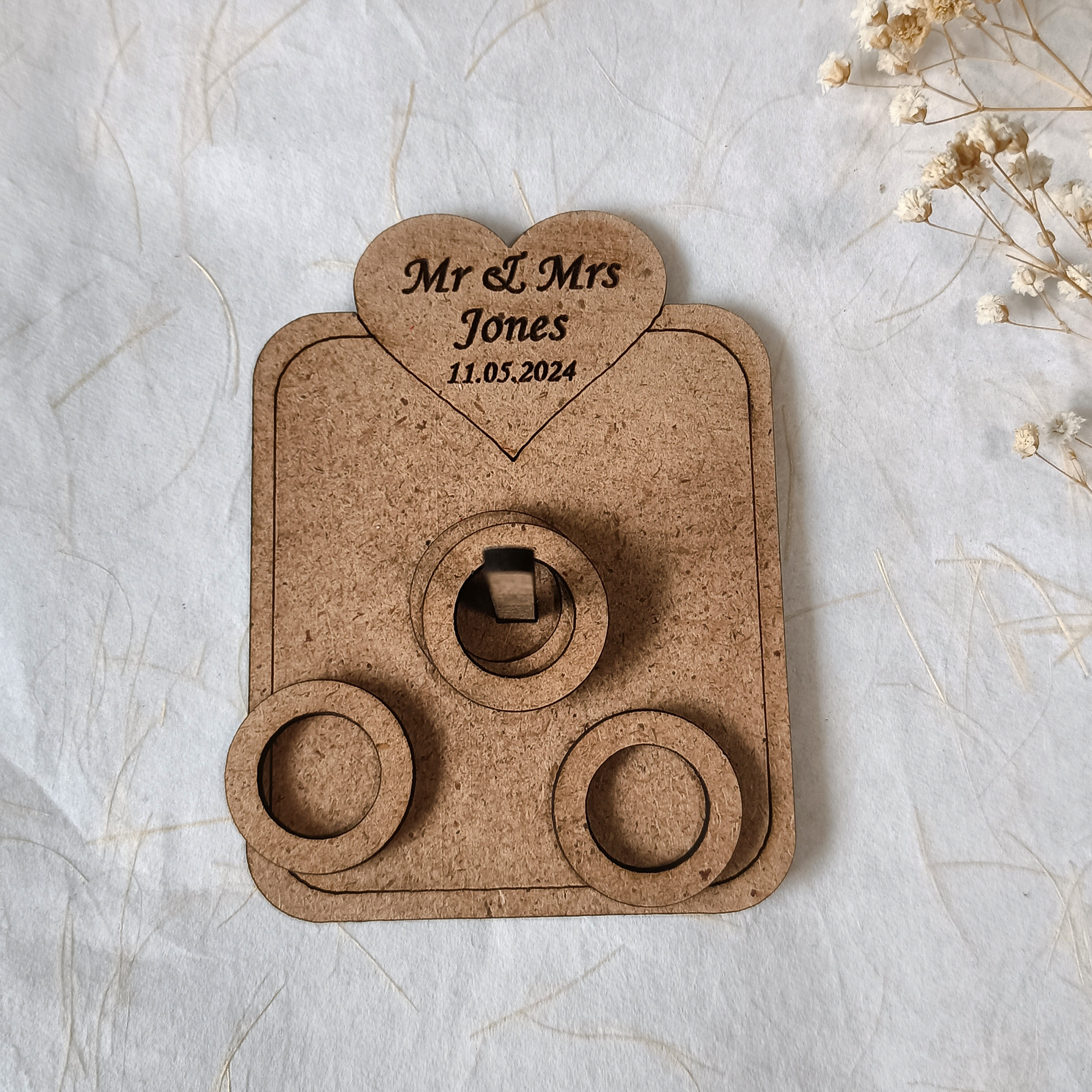 Personalised Wedding Table Game Keepsake
