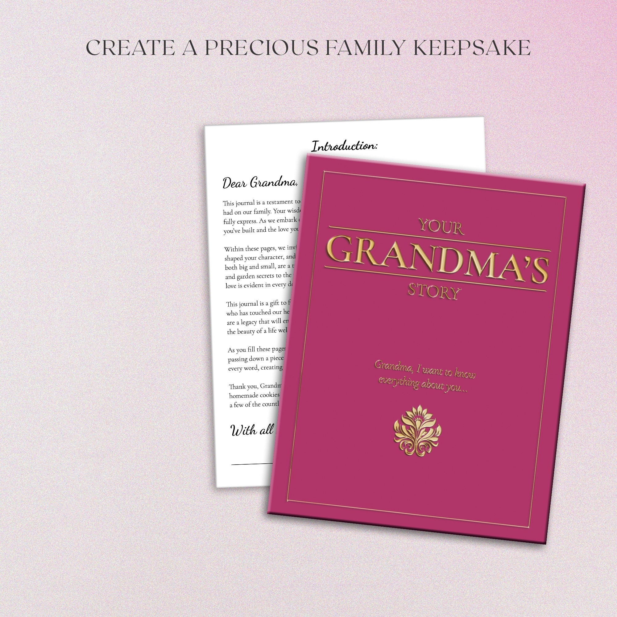 Tell Me Your Story-Create a Precious Family Keepsake