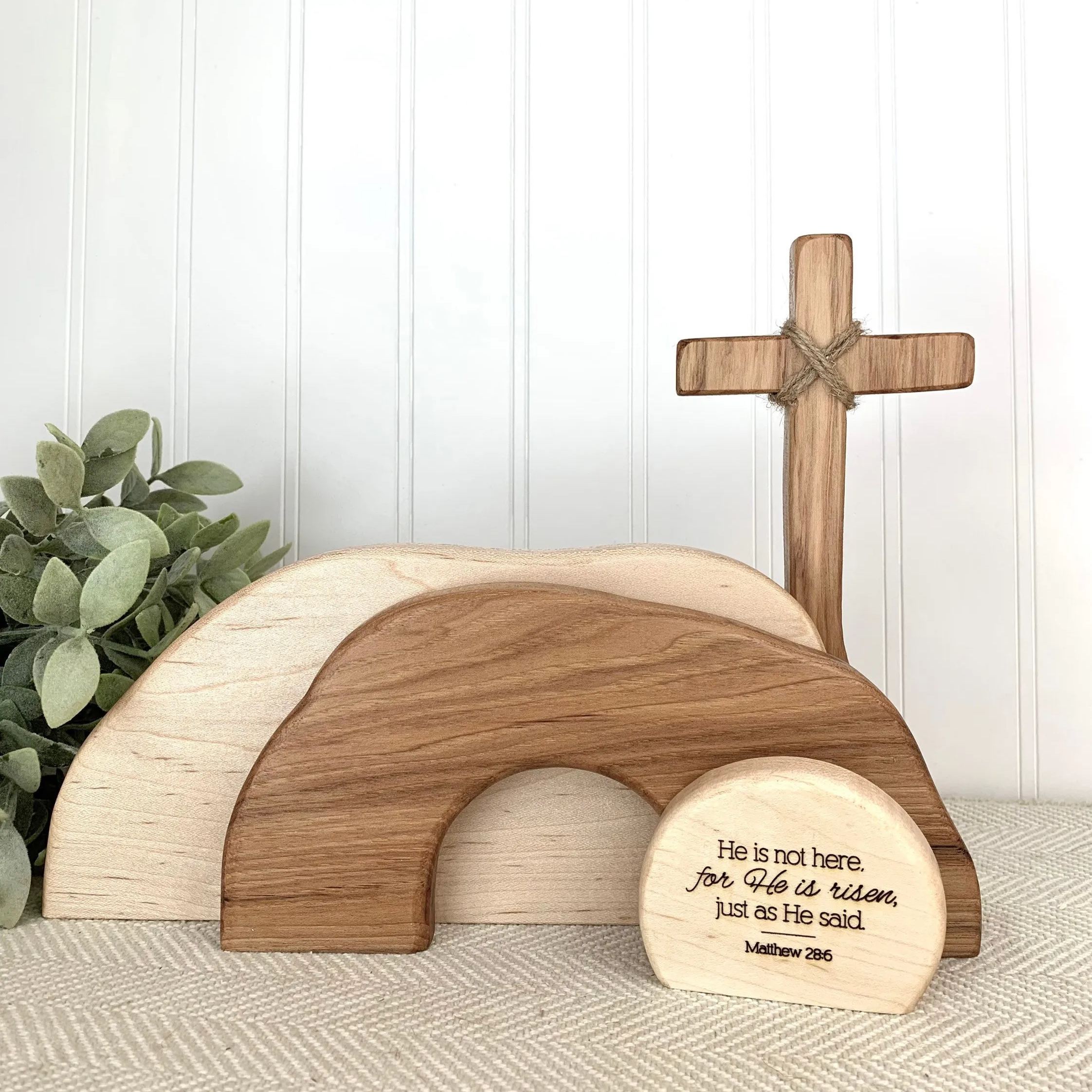 Empty tomb Easter decor