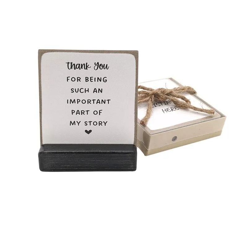 Thank you gift desk decor