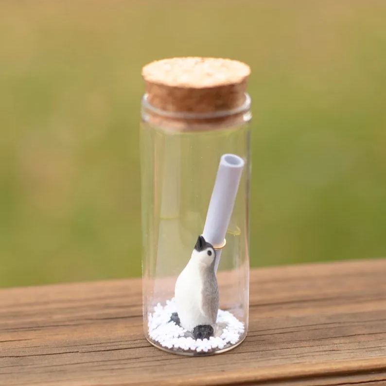 Penguin Message in a Bottle, Mother’s Day Gift 
