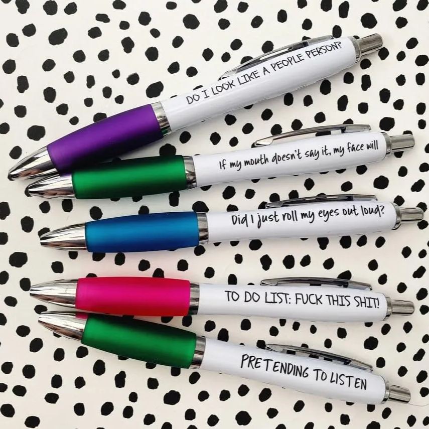 Sarcastic office pens
