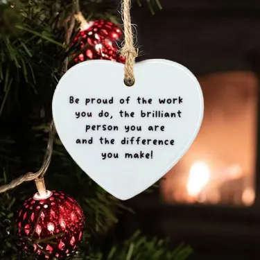 Christmas Heart Hanging Ornament🎅