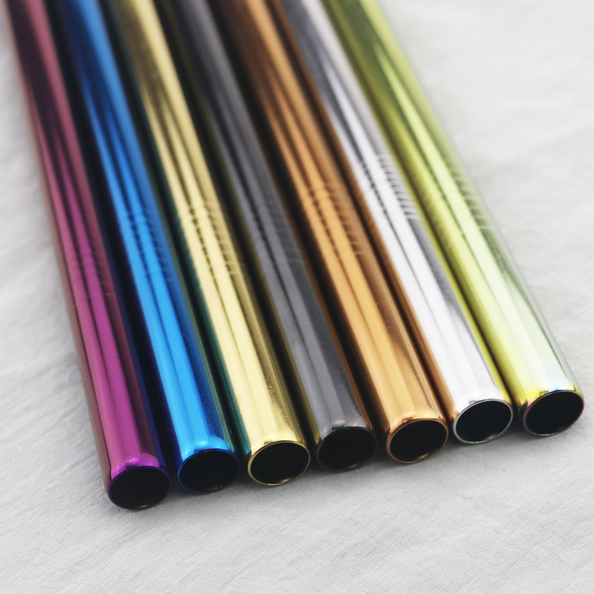 Reusable Drinking Straw Set Wide Metal Straw Stainless Steel Straw-Grand Kitchen