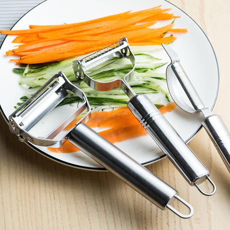 Comfortable Handle Multi-Function Ultra Sharp Stainless Steel Vegetable Peeler-Grand Kitchen