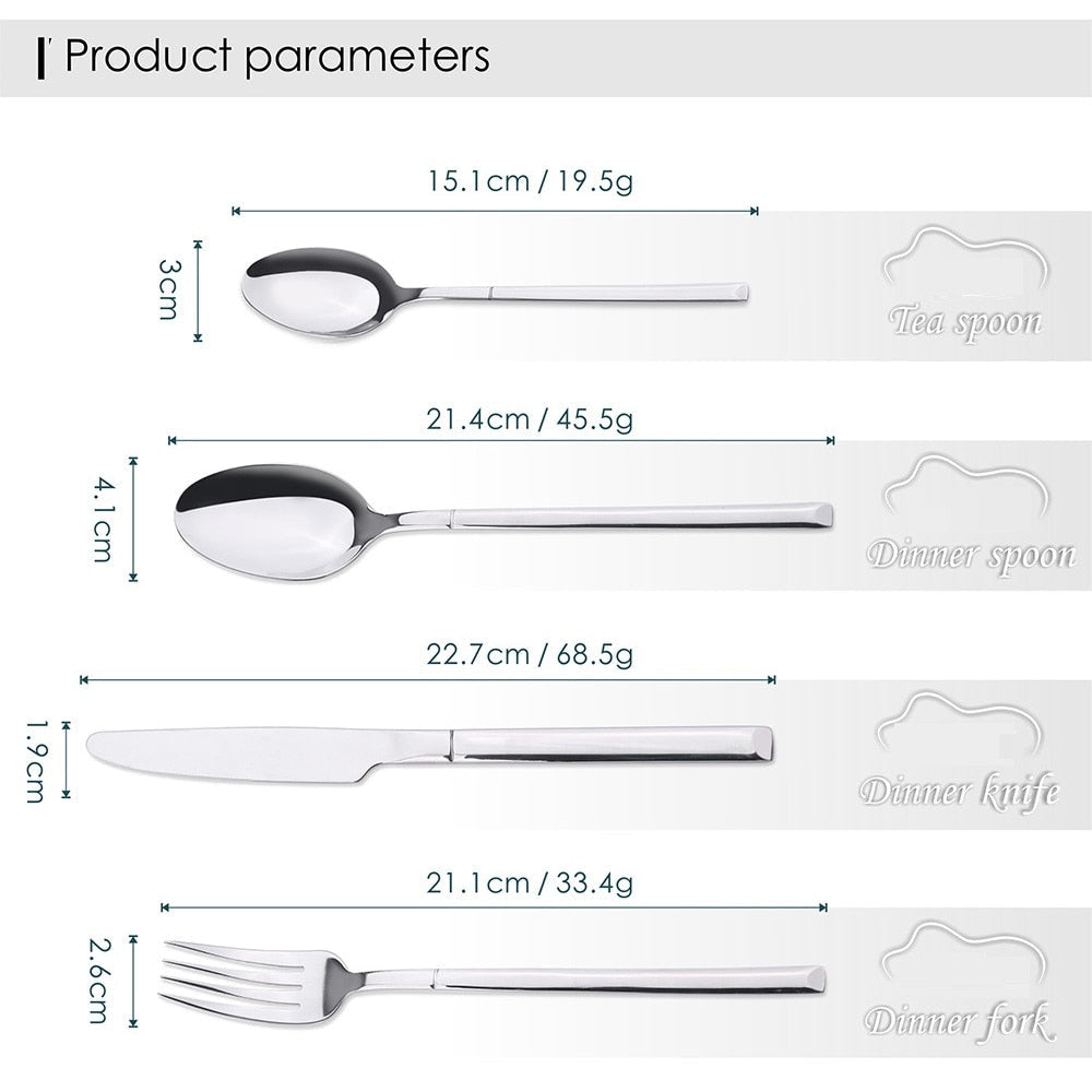 4pcs Nordic Tableware Cutlery Set-Grand Kitchen