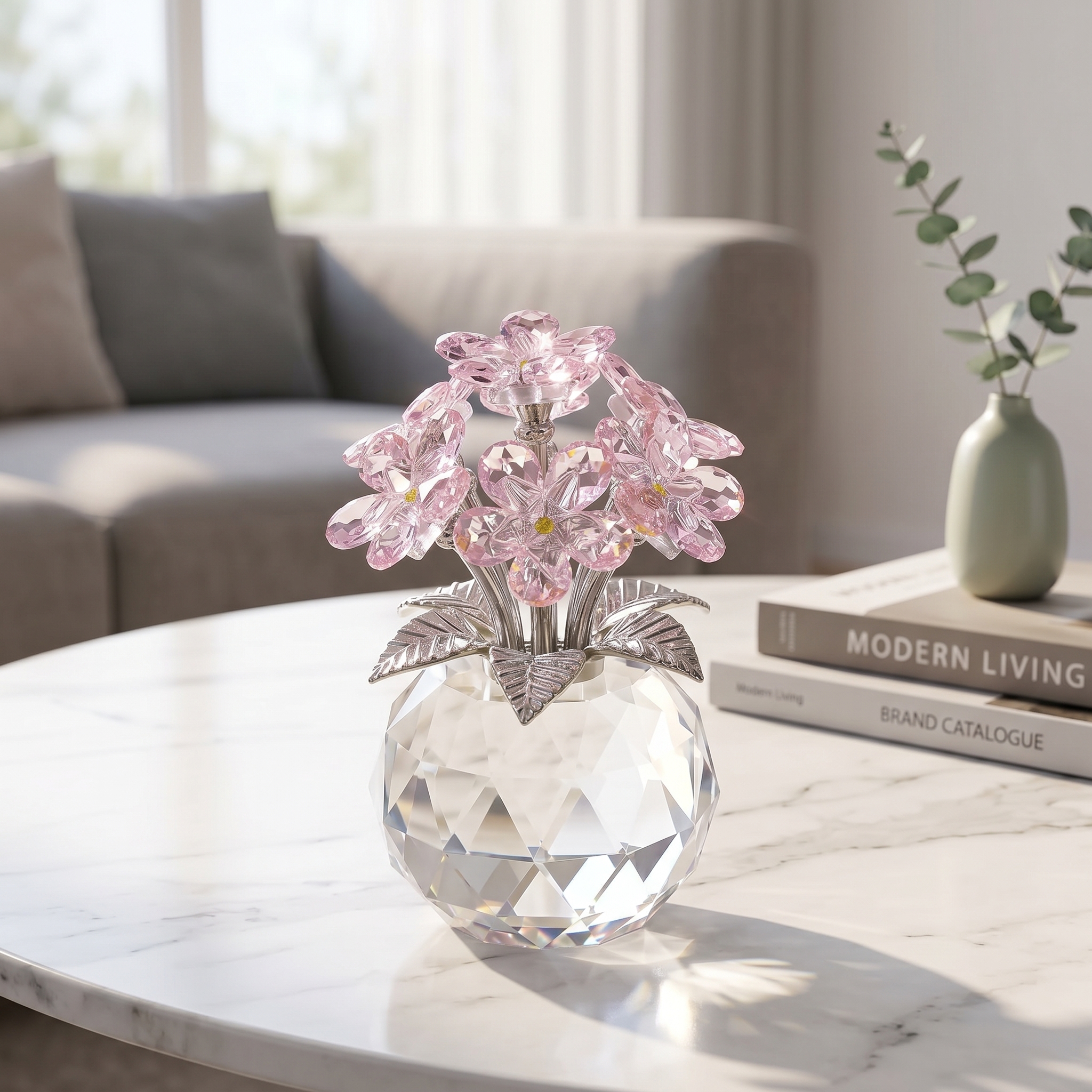 Everlasting Memories: The Crystal Forget-Me-Not Bouquet