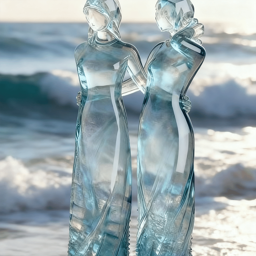 👩🏻‍🤝‍👩🏻Sisters by My Side, Celebrates Friendships Three Sisters Sculpture